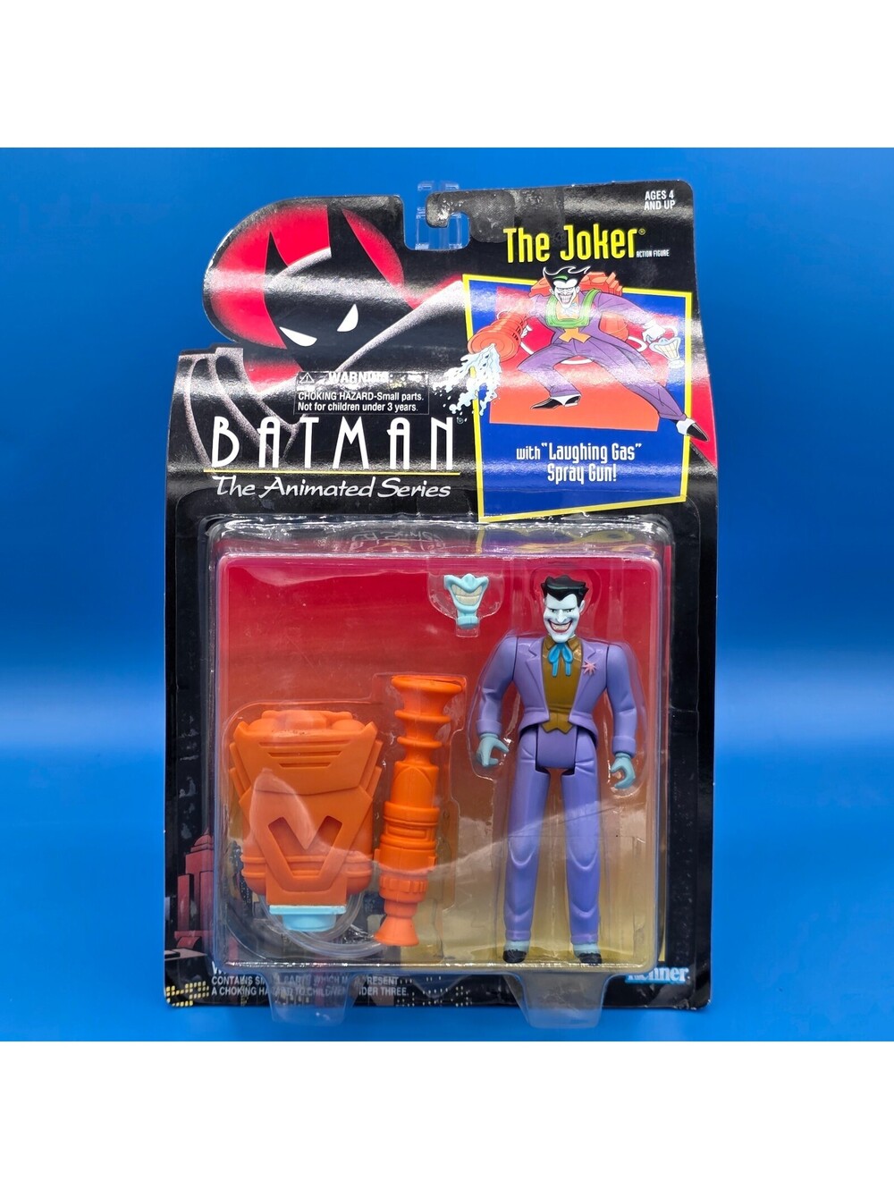 (Vintage) 1992 Kenner Batman, The Animated Series. THE JOKER with Laughing Gas